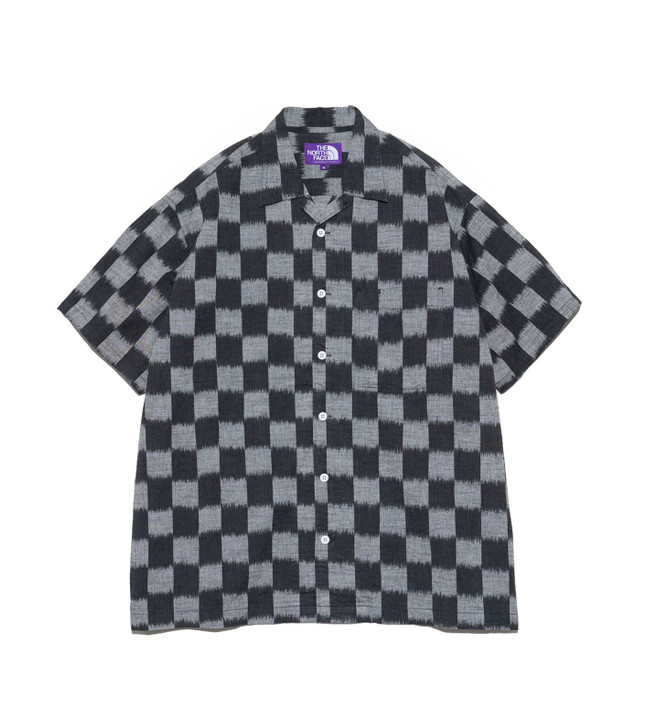 THE NORTH FACE PURPLE LABEL Open Collar Checkerboard Field S/S Shirt NT3418N 7117
