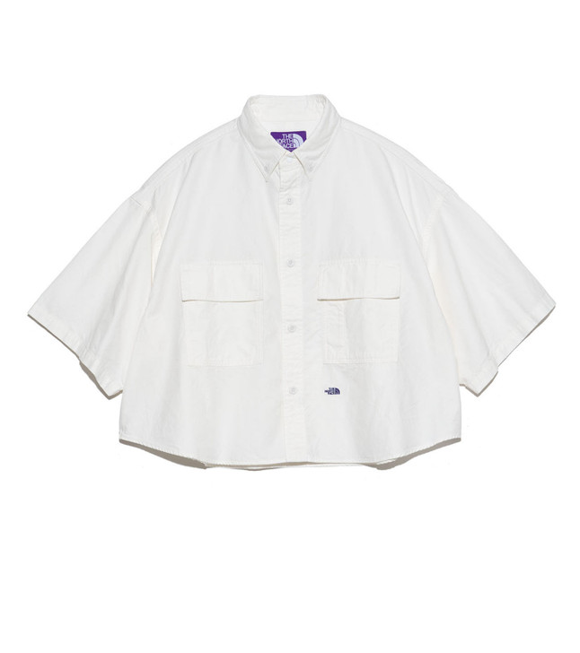 Picture No.1 of THE NORTH FACE PURPLE LABEL THE NORTH FACE PURPLE LABEL Button Down Field S/S Cropped Shirt NTW3416N 7115