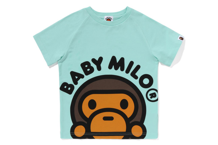 BAPE CUT AND SEWN BIG BABY MILO RAGLAN TEE