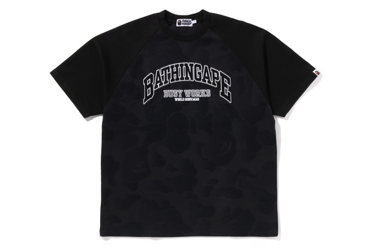 Picture No.1 of BAPE BATHING APE RAGLAN SLEEVE RELAXED FIT TEE 1K30-109-313