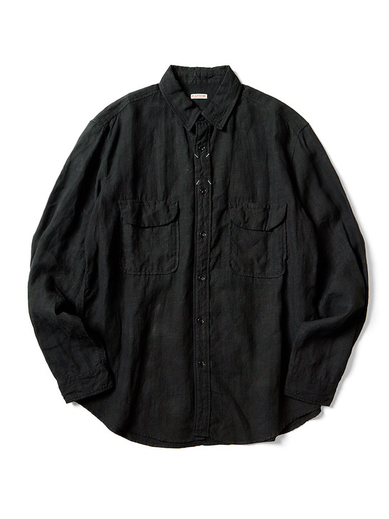 KAPITAL Shirt (Long Sleeve) Linen Clip Shirt