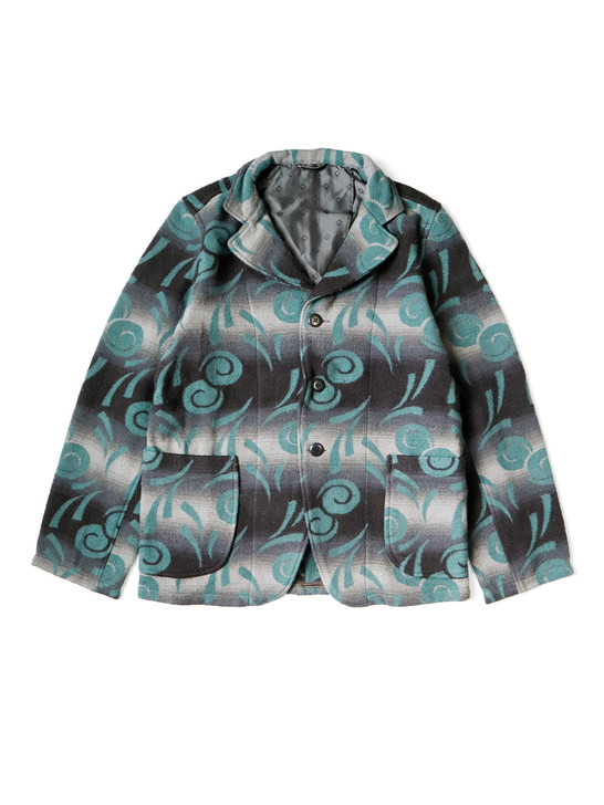 KAPITAL Jacket Napping Cotton Pueblo Vortex Pattern Hospital Jacket