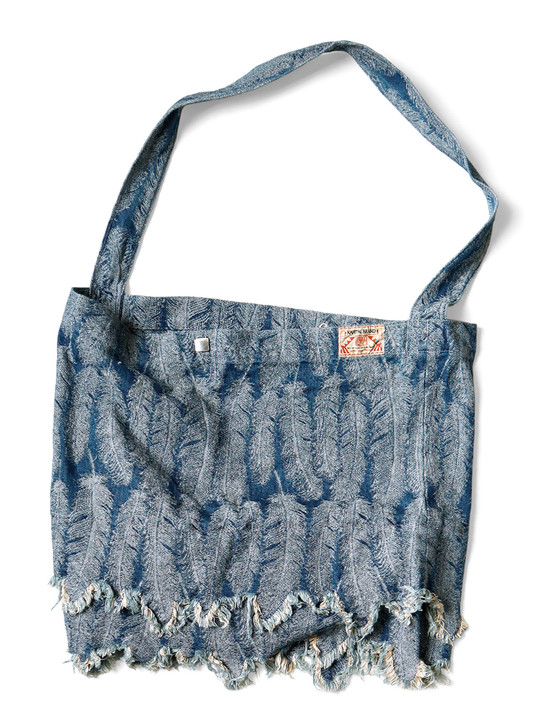 KAPITAL Bag 12Oz Magpie Denim Medicine Bag (Large)