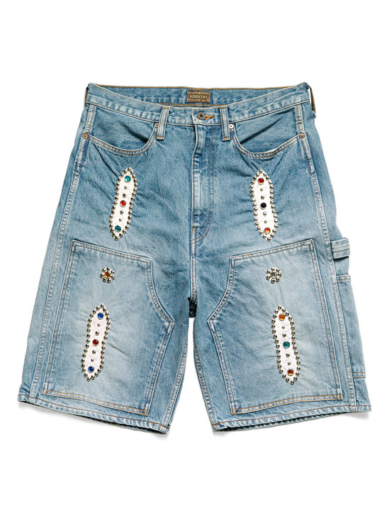 14Oz Denim Shorts (Studded Remake) K2305SP209EK-1626SP