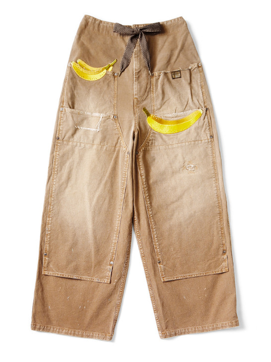 KAPITALキャンバス Wニーイージーバギーパンツ(バナナパッチリメイク) NEW ARRIVALS🍌 . PANTS:キャンバス Wニーイージーバギーパンツ