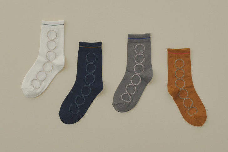 Picture No.1 of minä perhonen tambourine Socks 2024-25 a/w ACA7518