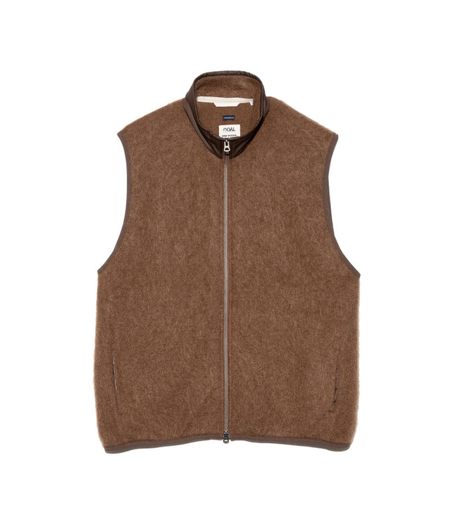 nanamica KNIT Zip-Up Mohair Vest Online Shop to Worldwide