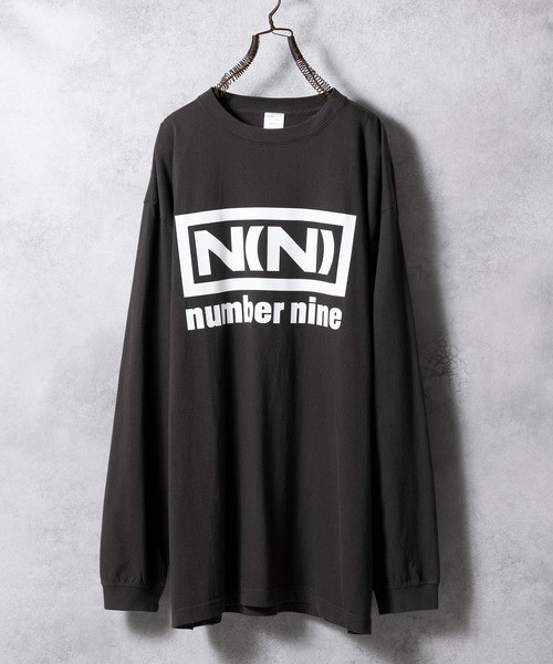 N(N) number nine L/S T-SHIRT / N(N) Box Logo & number nine Back Logo Long Sleeve T-shirt BA2NLT004