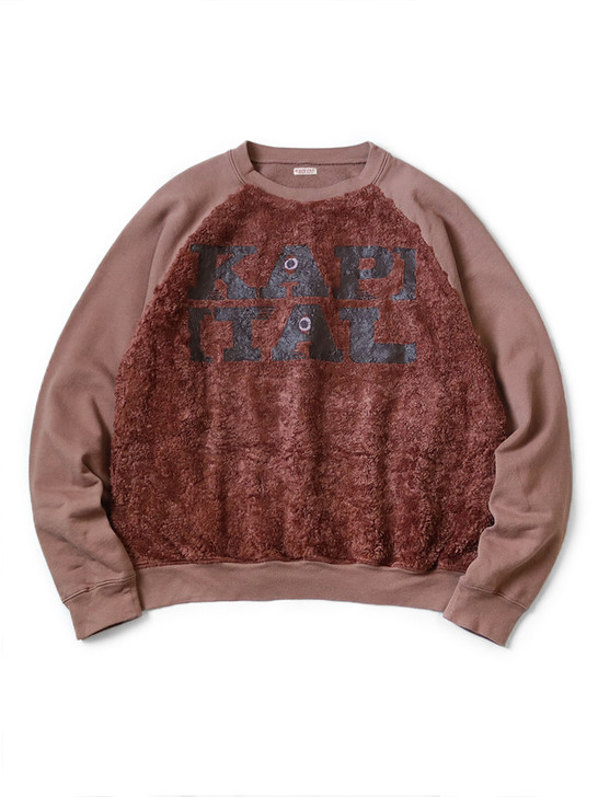 KAPITAL Sweat Shirt 30/-Fleece x Fur Grizzly Sweat (SPEAKEASY pt) 