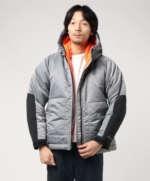 PRIMALOFT HOODED JACKET / Water-repellent Nylon Primaloft Fiber Padding Volume hooded jacket BJ3NJ009