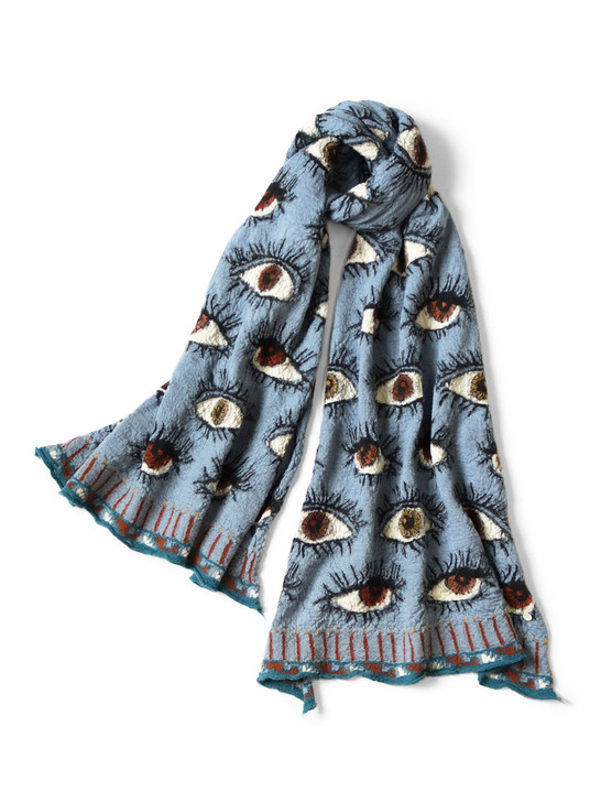 KAPITAL Scarves SPEAKEASY Wool Muffler