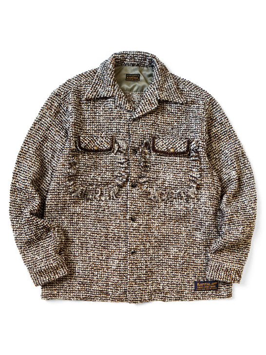 KAPITAL Shirt (Long Sleeve) Fancy Tweed Board Shirt 