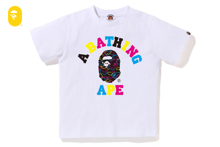 Picture No.1 of BAPE NEON CAMO COLLEGE TEE 1L30-310-038