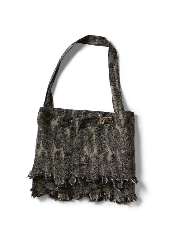 KAPITAL Bag 12Oz Magpie Denim Medicine Bag (Small)