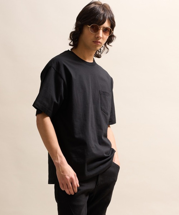 Picture No.1 of NUMBER (N)INE BASIC HEM PRINTED POCKET T-SHIRT / Basic One Point Logo Print pocket T-shirt S25GNC002