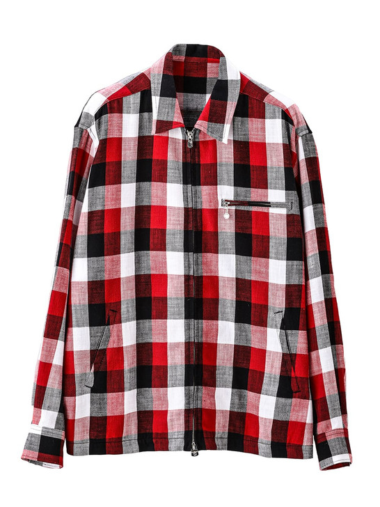 full zip flannel jacket.type01 7573458288779