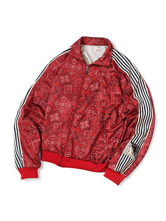 Picture No.1 of KAPITAL Smooth Jersey COOKIE Bandana Print Track Jacket K2504LC150
