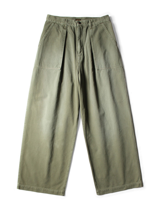 Picture No.1 of KAPITAL Herringbone Fatigue Baggy Pants K2503LP095