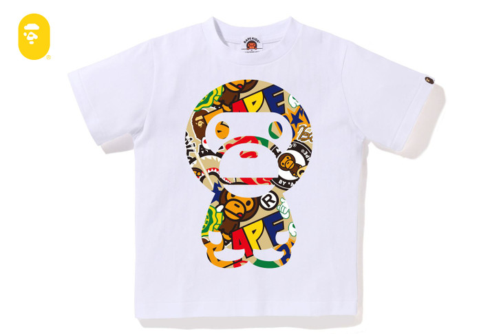 BAPE MILO ASSORTED BIG BABY MILO TEE 2L80-310-202