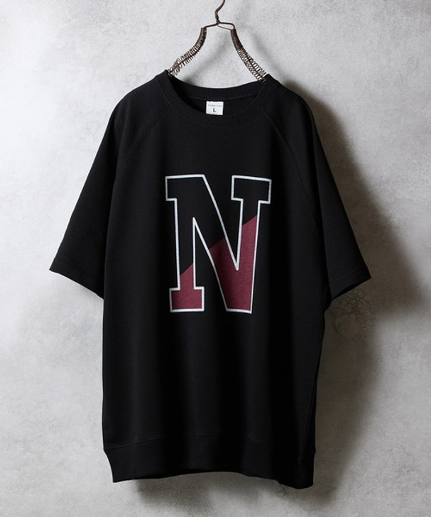 Picture No.1 of NUMBER (N)INE N-LOGO PRINTED S/S SWEATSHIRT / N-LOGO PRINTED SHORT SLEEVE CREW NECK SWEATSHIRT S25NC003