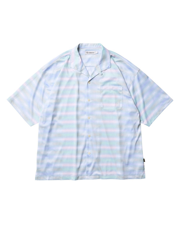 Picture No.1 of Evisen Skateboards BORDER MESH SHIRT - WHITE 9937218568506