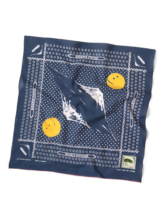 fastcolor Selvedge Bandana (MIRRORED FUJI) EK-1404BAB