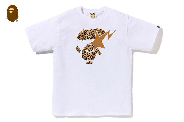 WILD LEOPARD PATTERN APE FACE STA TEE 1L80-110-042