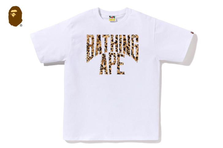WILD LEOPARD PATTERN NYC LOGO TEE 1L80-110-040