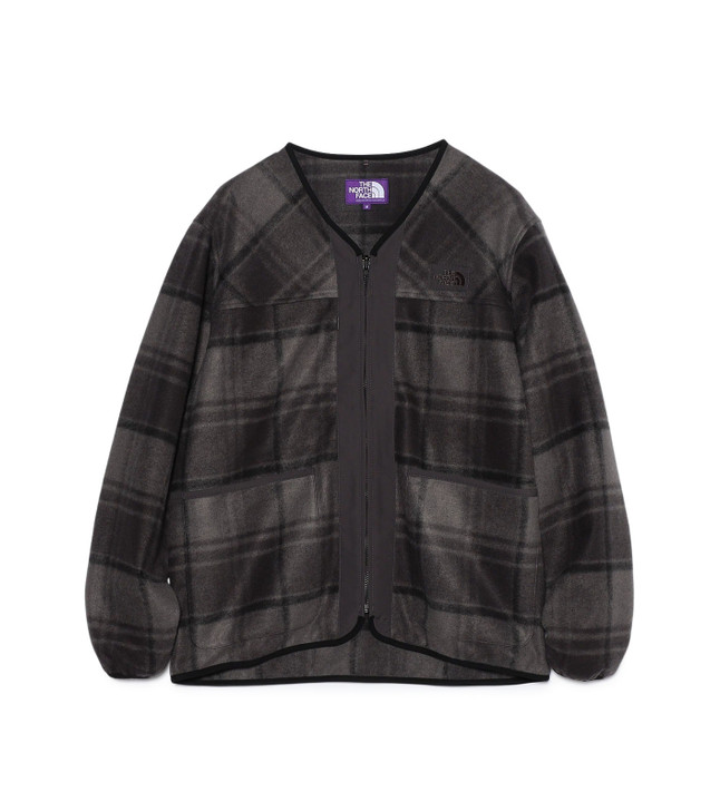 THE NORTH FACE Purple Label JACKET PLAS Plaid Fleece Field