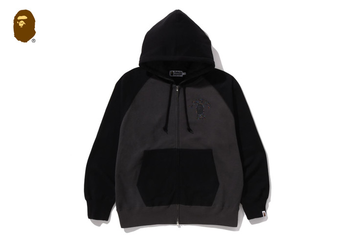 COLOR STONE BAPE RELAXED FIT ZIP HOODIE 1L80-115-003
