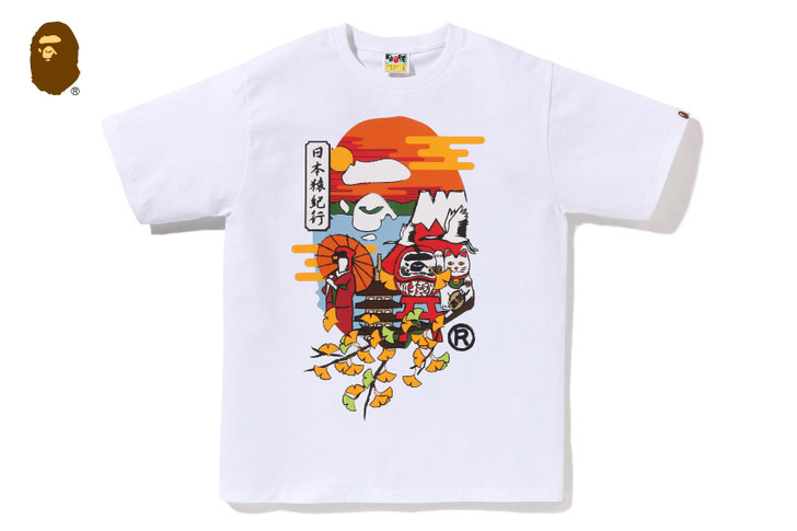 JAPAN CULTURE AUTUMN APE HEAD TEE 1L72-110-051