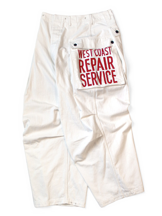 Herringbone Jumbo Monkey Pants (Factory Repair & Embroidery) K2509LP050