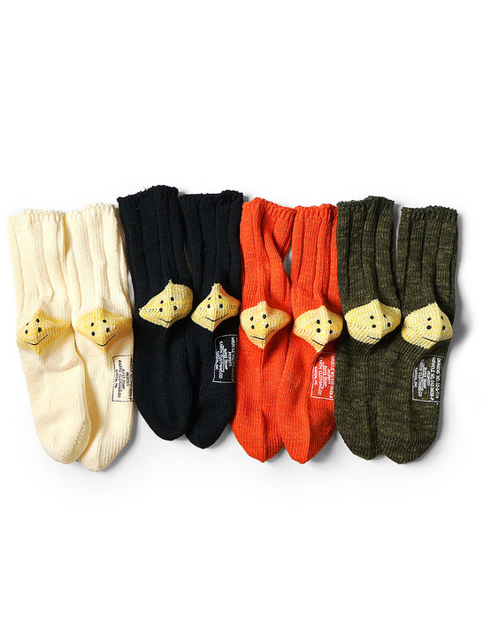 56 MA-1 RAINBOWY HAPPY HEEL Socks EK-1582XSEK-1582XSA