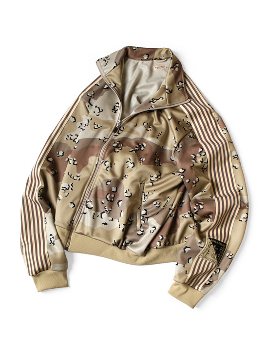 KAPITAL Jacket Smooth Jersey Chocolate Chip Camouflage Track Jacket