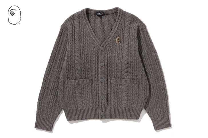 CABLE SWEATER KNIT CARDIGAN 7L70-120-306