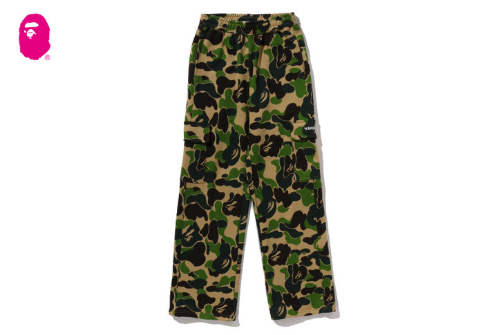 ABC CAMO A BATHING APE LOGO STRAIGHT SWEAT PANTS 1L80-252-308