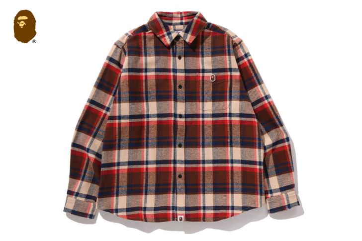 BAPE CHECK SHIRT 1L80-131-001