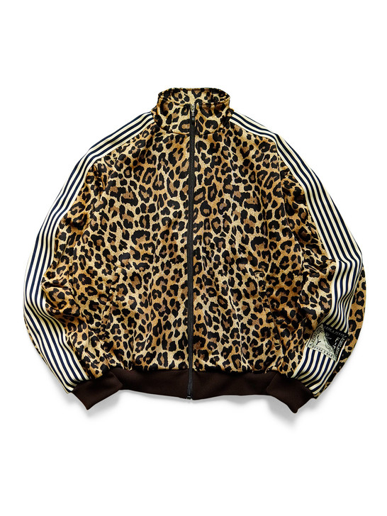 KAPITAL Sweat Shirt Smooth Jersey Leopard Print Stuntman & Woman