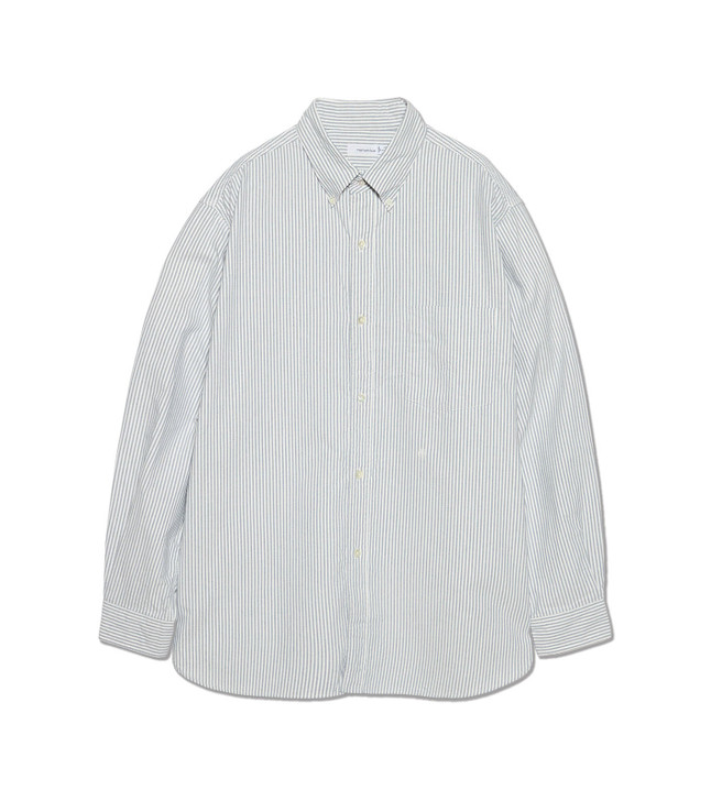 nanamica Button Down Stripe Wind Shirt S26SG080 8495