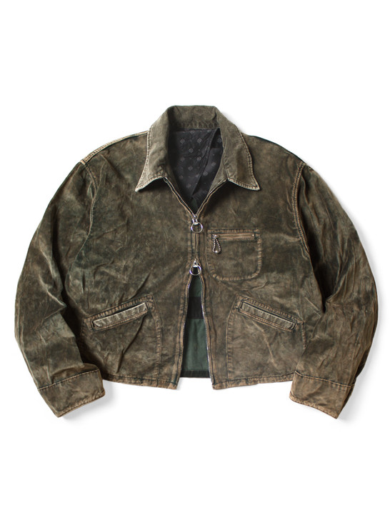 KAPITAL Jacket Velveteen Hunter Drizzler Jacket (Dirty Dyed)