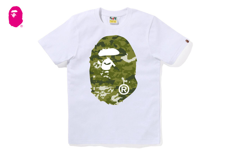 MULTI PIXEL CAMO BIG APE HEAD TEE 1M30-210-057