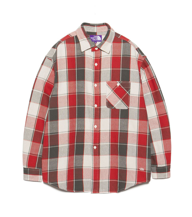THE NORTH FACE Purple Label Flannel Plaid Field Shirt N26SG011 8530