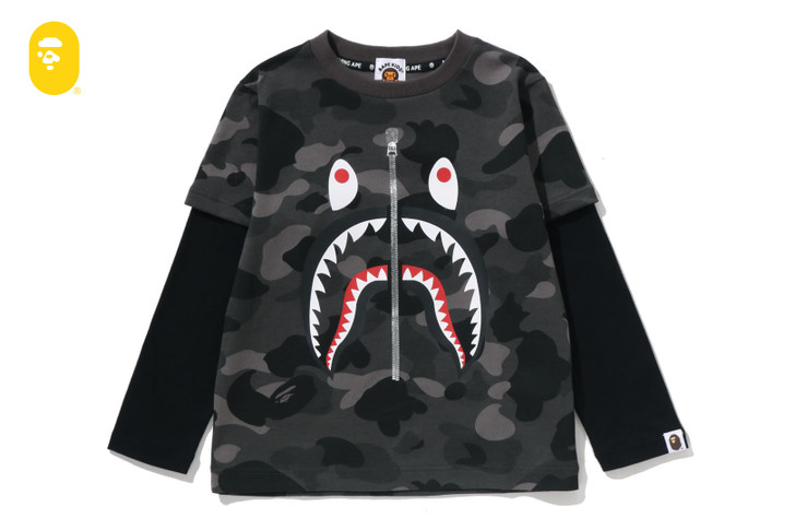 COLOR CAMO SHARK LAYERED LS TEE 1M30-311-006