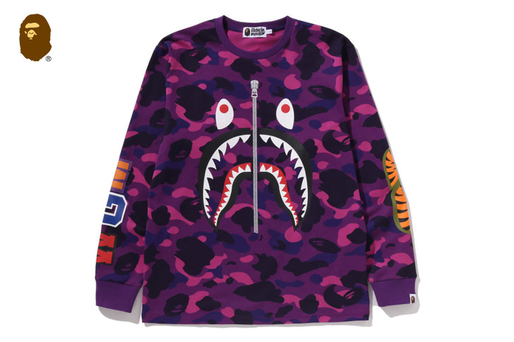 COLOR CAMO SHARK LS TEE 1M30-111-006