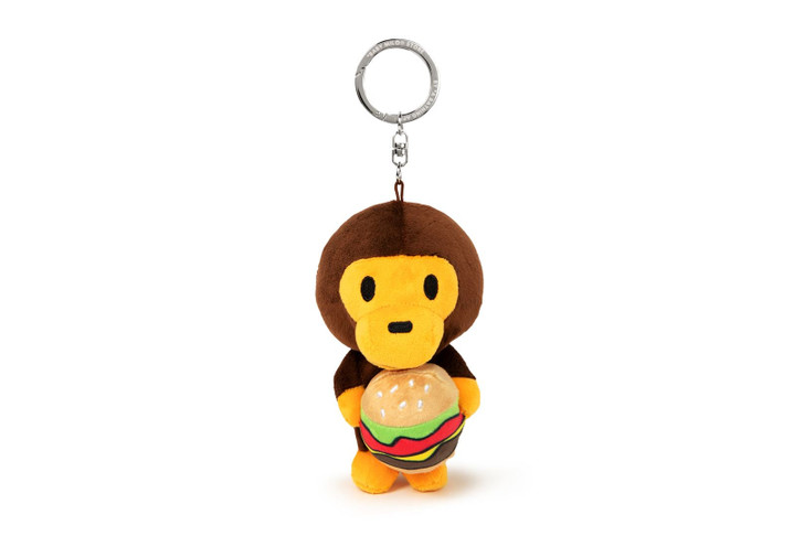 BABY MILO HAMBURGER PLUSH DOLL KEYCHAIN 12CM AM20-182-310