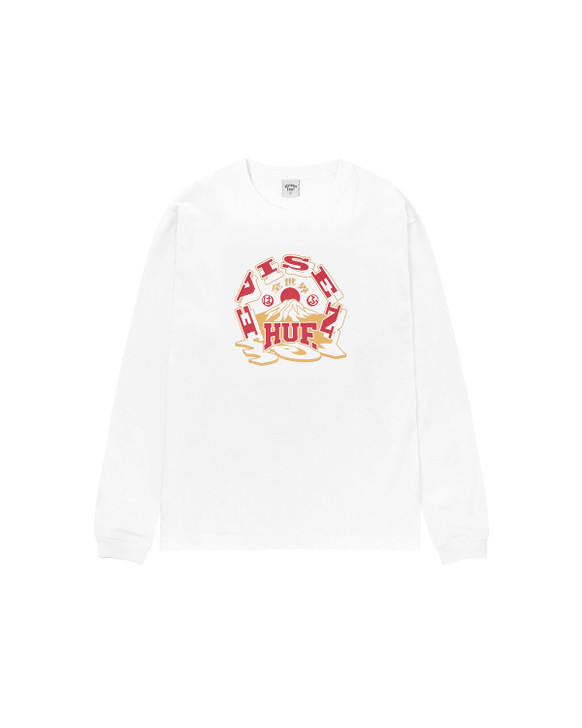 HUF x EVISEN HUFUJI L/S TEE - WHITE 9976871452986