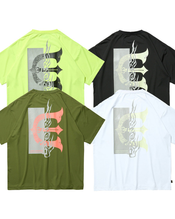 FIRE RECTANGLE LOGO POCKET TECH TEE 10033244242234