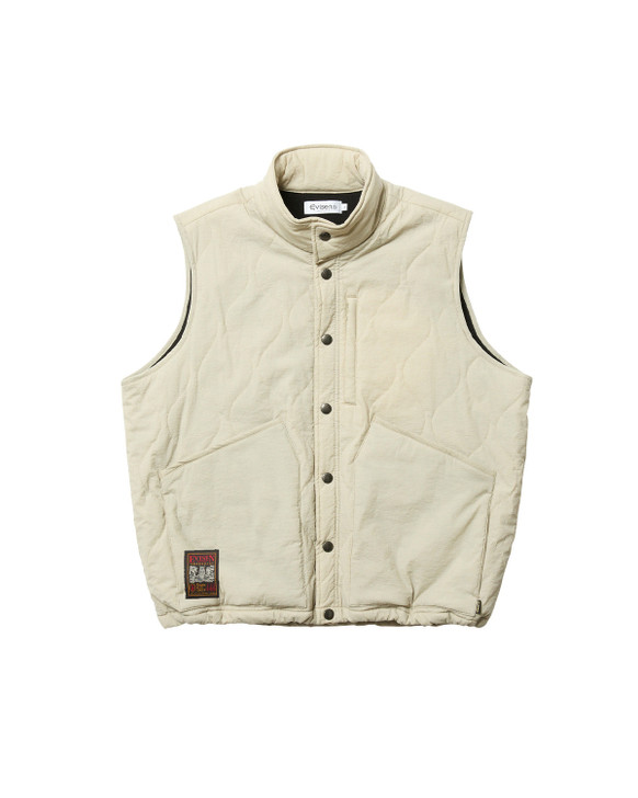 Evisen Skateboards JACKET MIND LIGHT QUILTING VEST - BEIGE
