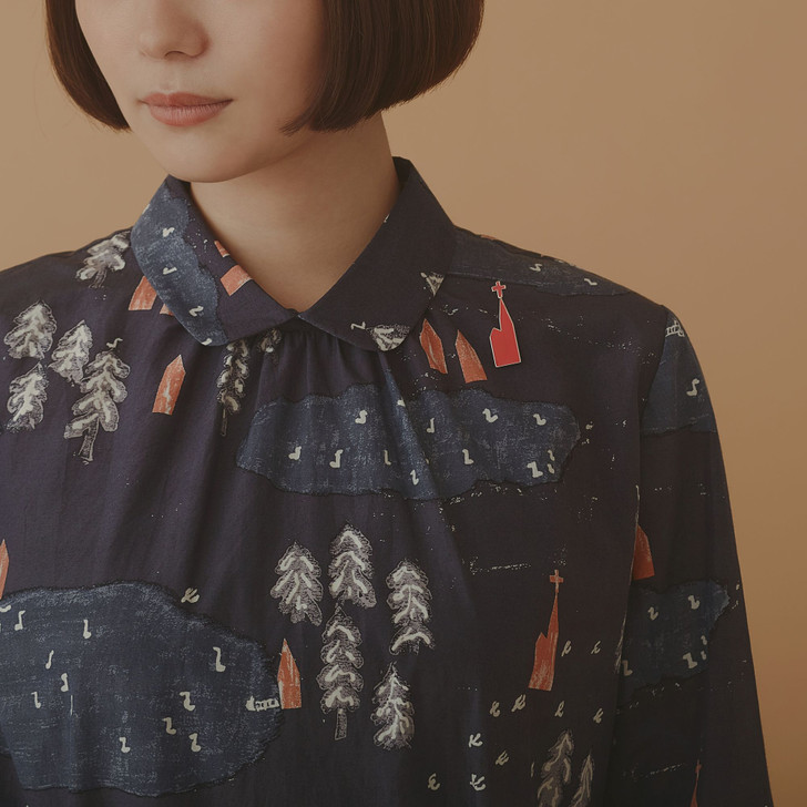 Forest Village Pin Brooch 2022-23 a/w AAA7917