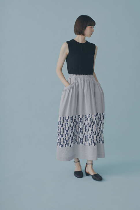 Twin Flower Gathered Skirt 2024 S/S ACS5362